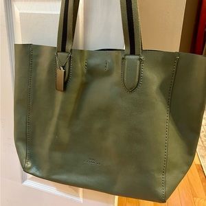 Coach Olive Green Large Tote.